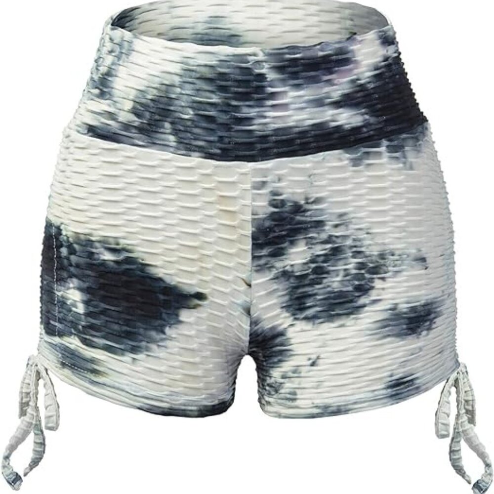 Women Yoga Shorts Ruched Booty High Waisted Gym Workout Shorts Butt Lifting Yoga